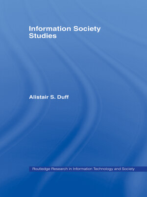 cover image of Information Society Studies